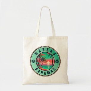Tote Bag Nassau Bahamas Retro Voyage Souvenir 1950