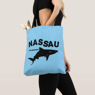 Tote Bag Nassau - Les Bahamas Shark Diving T-Shirt