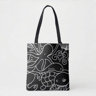 Tote Bag Natation de nuit personnalisée