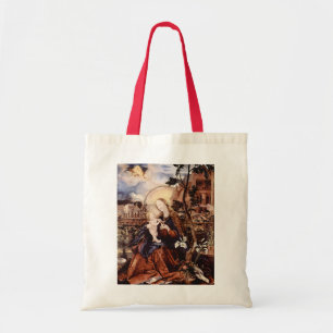 TOTE BAG NATIVITÉ AVEC DES LILLES BLANCHES, MAGIE DE NOËL