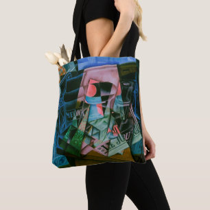 Tote Bag Nature morte devant une fenêtre ouverte de Juan Gr