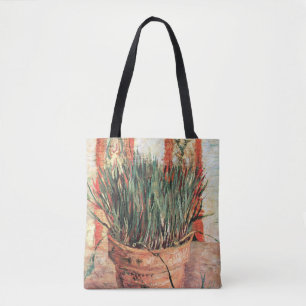 Tote Bag Nature morte Pot de fleurs avec ciboulette par Vin