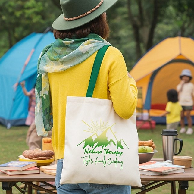 Tote Bag Nature thérapie Camping familial personnalisé (Créateur téléchargé)