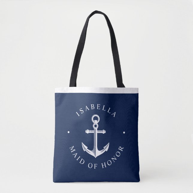 Tote Bag Nautique Ancor Nautique Mariage Party Marine (Devant)