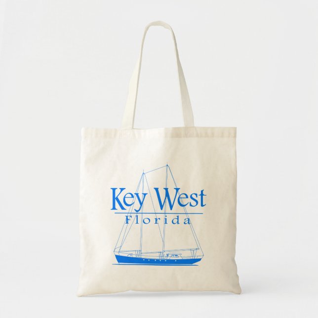 Tote Bag Navigation bleue de Key West (Devant)