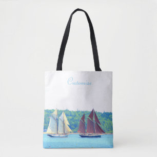 Tote Bag navigation de deux schooners