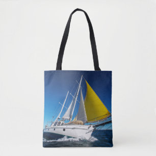 Tote Bag Navigation d'océan dans un yacht