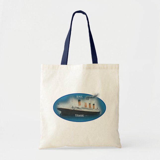 Tote Bag Navire de ligne Titanic Maritime Blue Star (Devant)