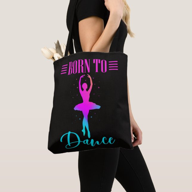Tote Bag Né à Dance Ballerina (De près)