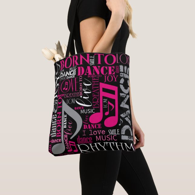 Tote Bag Né à Dance Pink ID277 (De près)