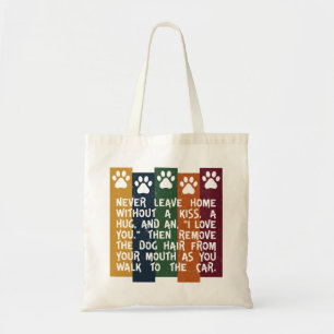 Tote Bag Ne jamais quitter la maison sans baiser - Amoureux