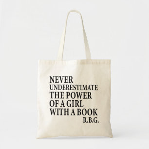 Tote Bag Ne jamais sous-estimer le pouvoir d'une fille
