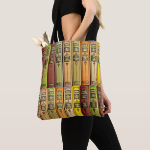 Tote Bag Ne jamais vieillir - étagère de livres fourre-tout