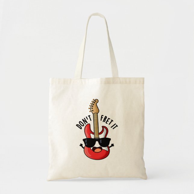 Tote Bag Ne le redoutez pas jeu de guitare amusant (Devant)