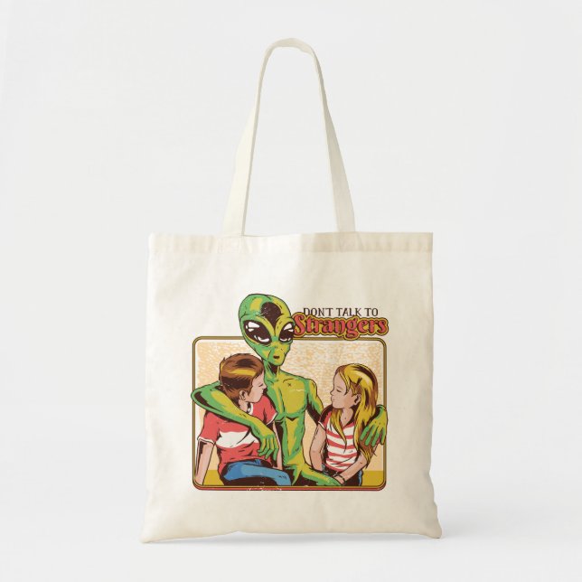 Tote Bag Ne parlez pas aux étrangers (Devant)