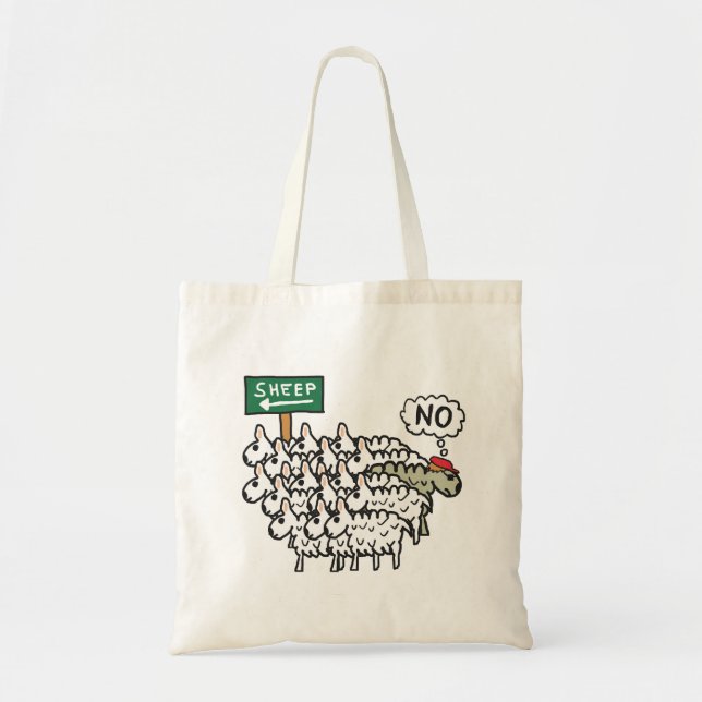 Tote Bag Ne sois pas un mouton (Devant)