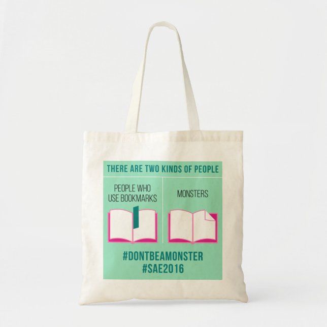 Tote Bag Ne soyez pas un monstre Fourre-tout #SAE2016 (Devant)