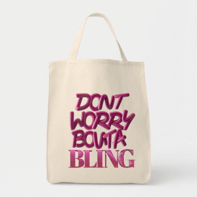 Tote Bag ne vous inquiétez pas canvas fourre-tout (Devant)