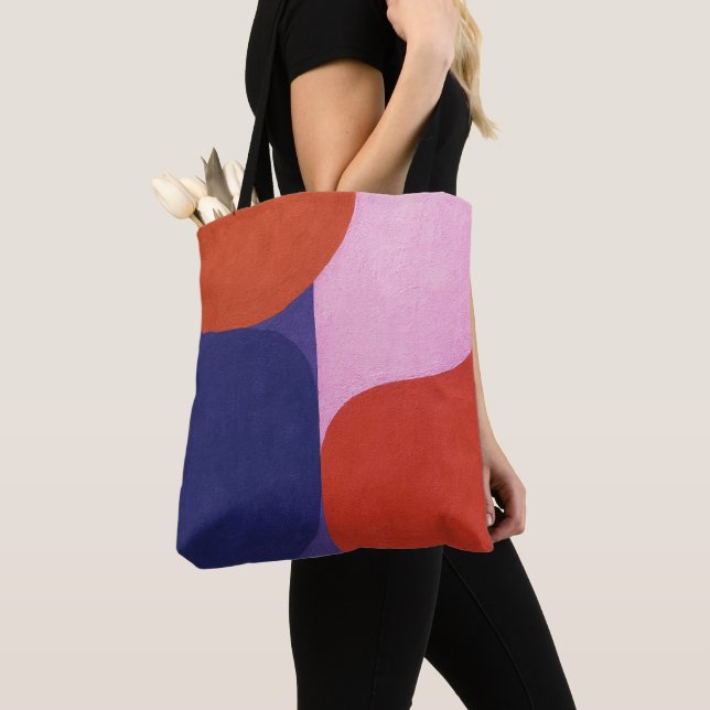 Tote Bag "Négociation couleur" Art Abstrait coloré (De près)