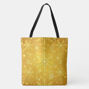 Tote Bag Neige dorée