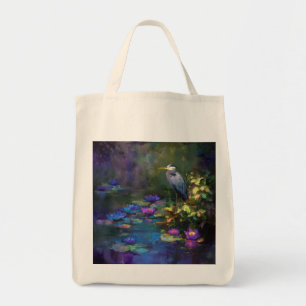 Tote Bag Nénuphar enchanté de l'étang Nature Aquarelle