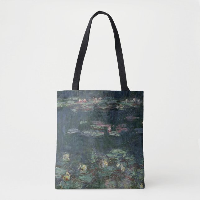 Tote Bag Nénuphars de Claude Monet | : Réflexions vertes (Devant)