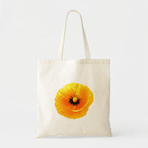 Tote Bag Neon Jaune Orange Poppy Abstraits Mariages floraux