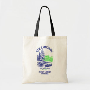 Tote Bag New Hampshire Mariage Welcome Bag, State Love