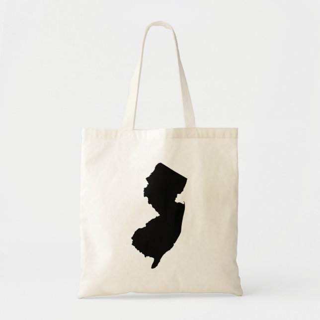 Tote Bag New Jersey en noir et blanc (Devant)
