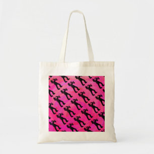 Tote Bag New York Boogie Nuits Saxophone Hot Pink
