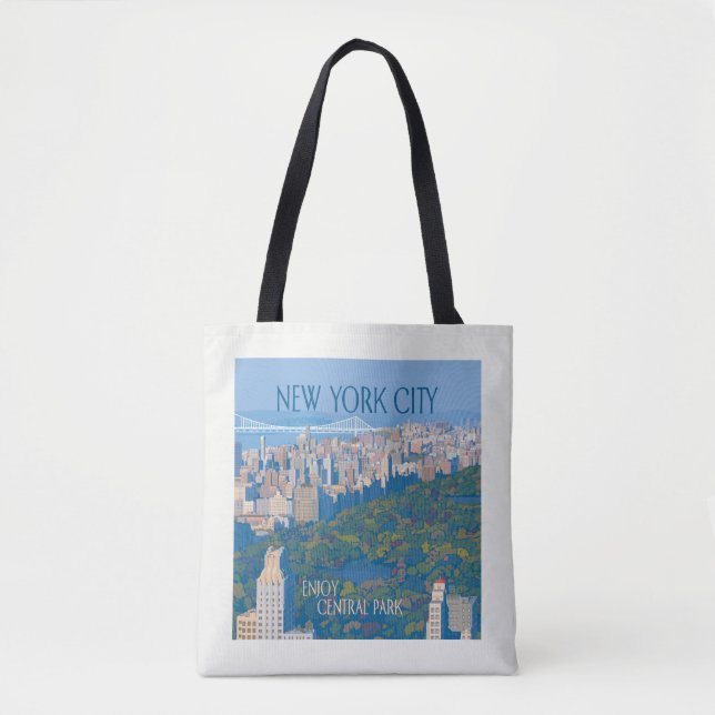 Tote Bag New York | Profitez de Central Park (Devant)