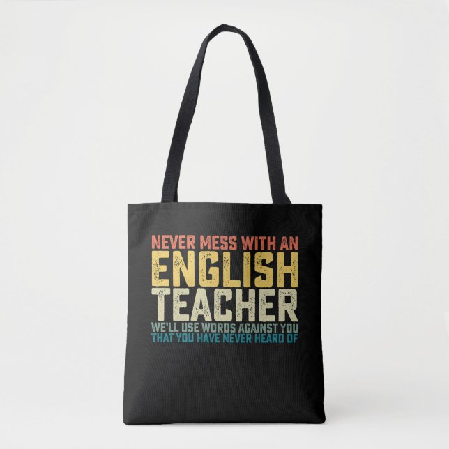 Tote Bag N'hésitez pas avec un professeur d'anglais Nous ut (Devant)