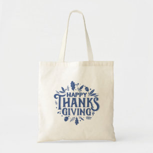 Tote Bag Nice Bon thanksgiving texte avec Automne Feuille