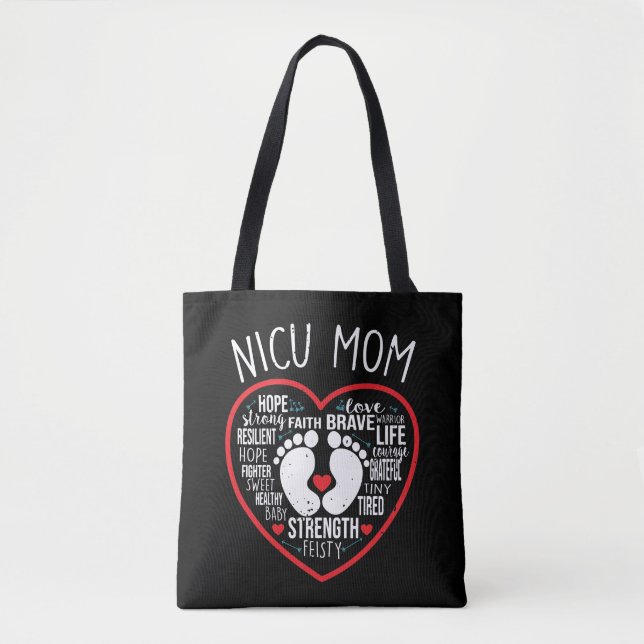 Tote Bag NICU : Une maman prémence (Devant)