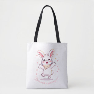 Tote Bag - Niedlicher Pastel-Kaninchen-Ästhetik-Sh Tasche