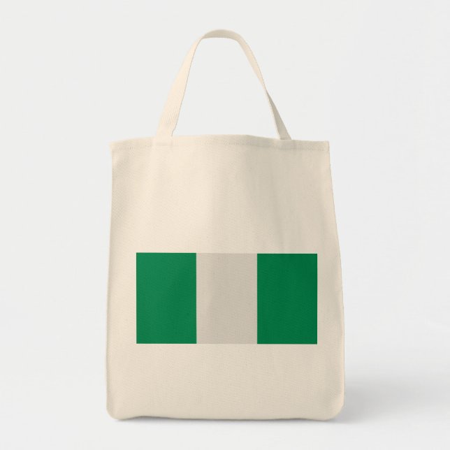 Tote Bag Nigeria avec le drapeau nigérian (Afrique de l'Oue (Devant)