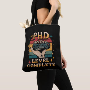 Tote Bag Niveau de doctorat Diplôme complet de doctorat Jeu