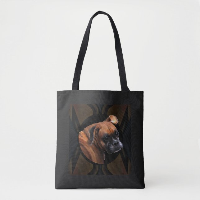 Tote Bag Noble chien de boxe (Devant)