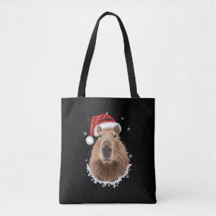 Tote Bag Noël amusant de Capybara