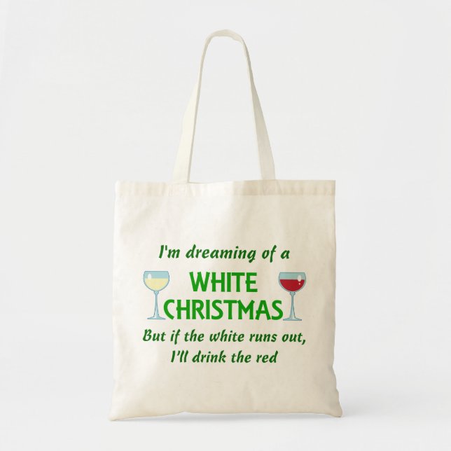 Tote Bag Noël blanc (Devant)