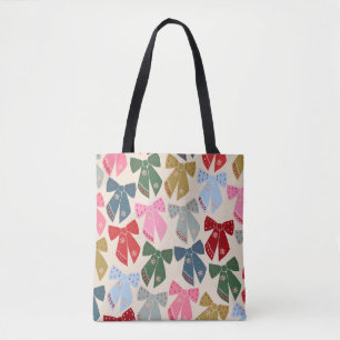 Tote Bag Noël Bows Coquette