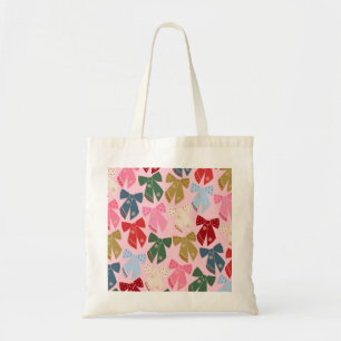 Tote Bag Noël Bows Coquette rose