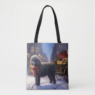 Tote Bag Noël de la saison festive du Caniche