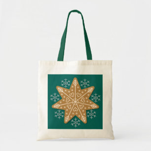 Tote Bag Noël de l'étoile de pain d'épices et des flocon