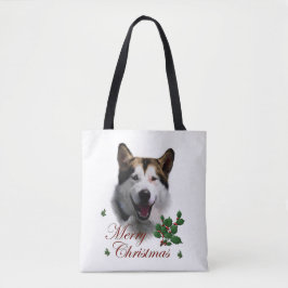 Tote Bag Noël de Malamute en Alaska