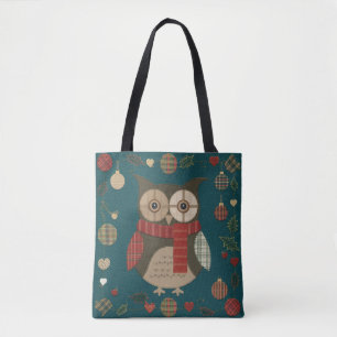 Tote Bag Noël des hibou