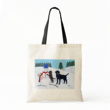 Noël du Labrador avec Snowman