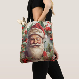 Tote Bag Noël du Père Noël Saint Nicolas