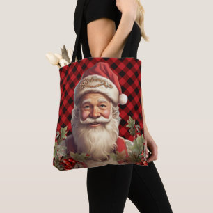 Tote Bag Noël du Père Noël Saint Nicolas