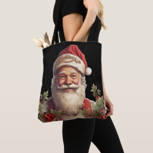 Tote Bag Noël du Père Noël Saint Nicolas